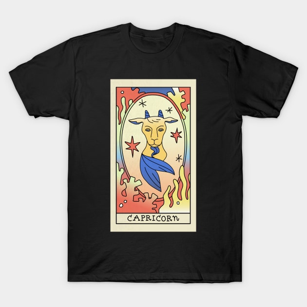 Capricorn Zodiac T-Shirt by LatinaMerch